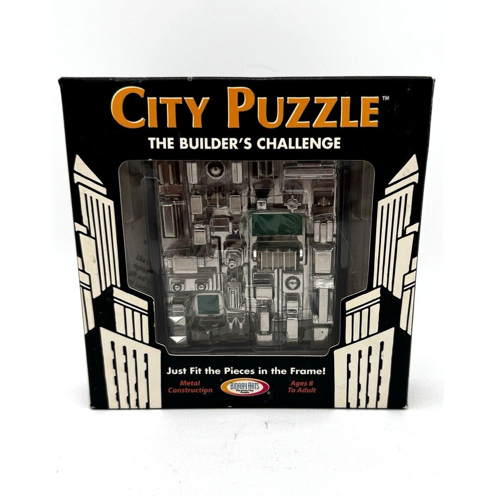 City Puzzle: The Builder's Challenge Metal Construction Binary Arts Architecture